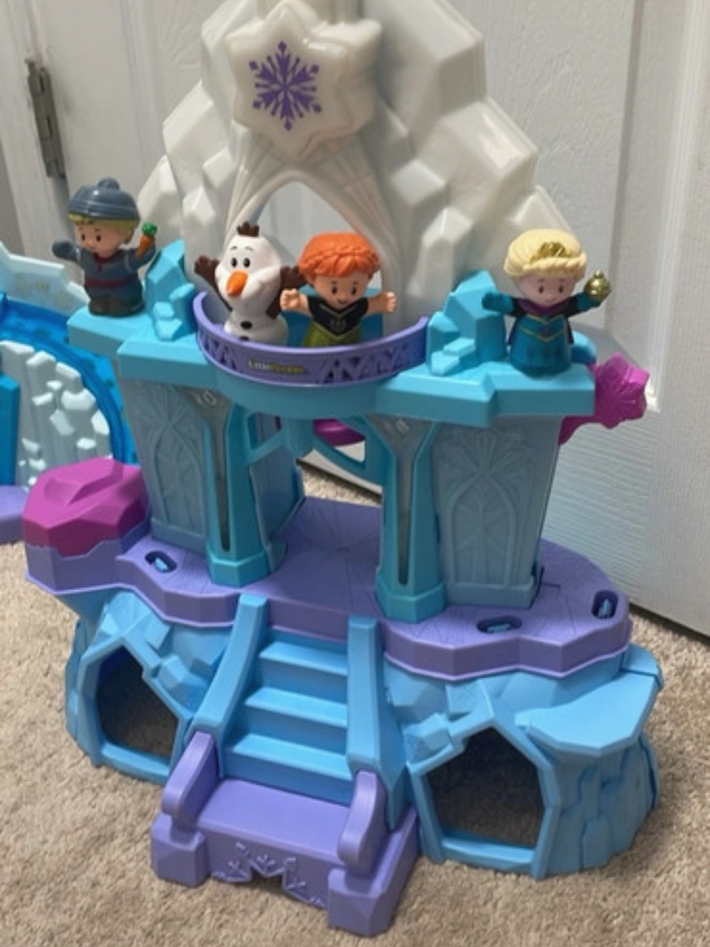 Disney Little People Frozen Ice Castle Olaysets with 4 Figures Fisher-Price - Picture 3 of 9